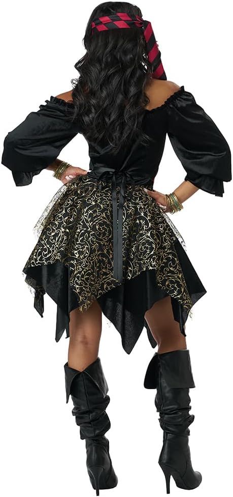 California Costumes womens Glimmering Sea Pirate, Women's Costume