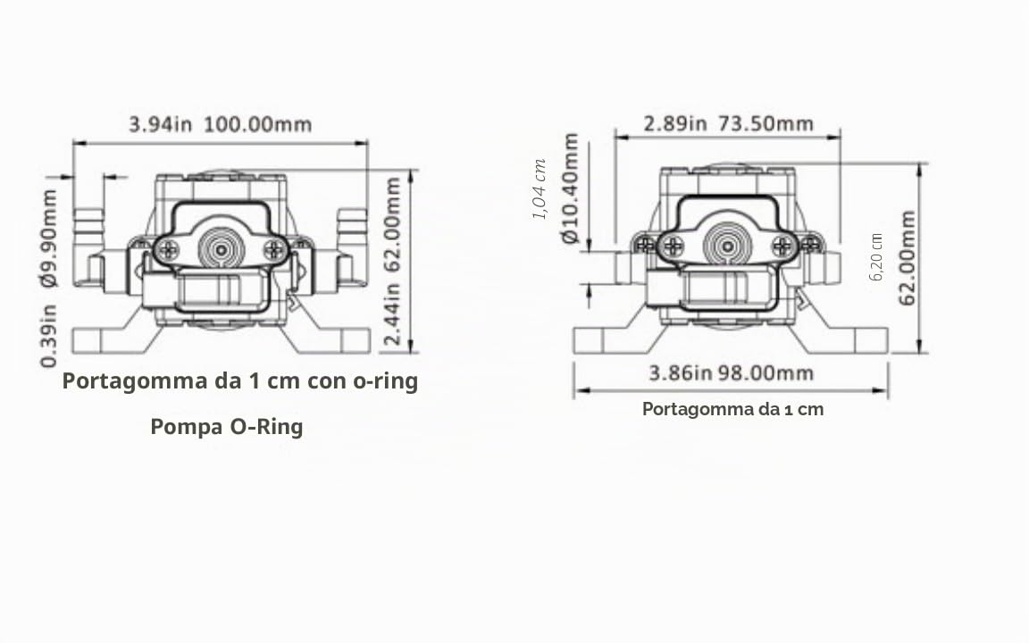 LIGHTEU®, Seaflo DC 12V 4,3LPM 2,4 bar 21S Pompa a membrana autoadescante per acqua su richiesta per camper, yacht, giardino, camper