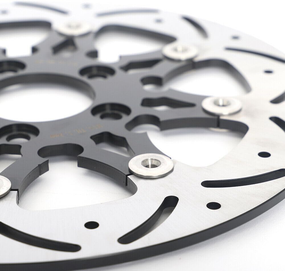 TOFR 11.5" Floating Rear Brake Rotors Discs for Harley TOURING Electra Glide Road King Road Glide 2000-2007 SOFTAIL Heritage Classic Fat Boy Softial Slim Low Rider Softail Standard 2018-2023
