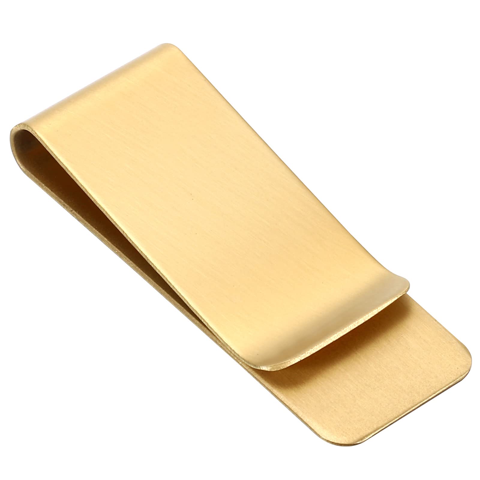 PATIKIL Pen Loop Clip for Notebook Stainless Steel Traveler Journal Notebook Pencil Holder Sleeve Bookmark Clip, Brass