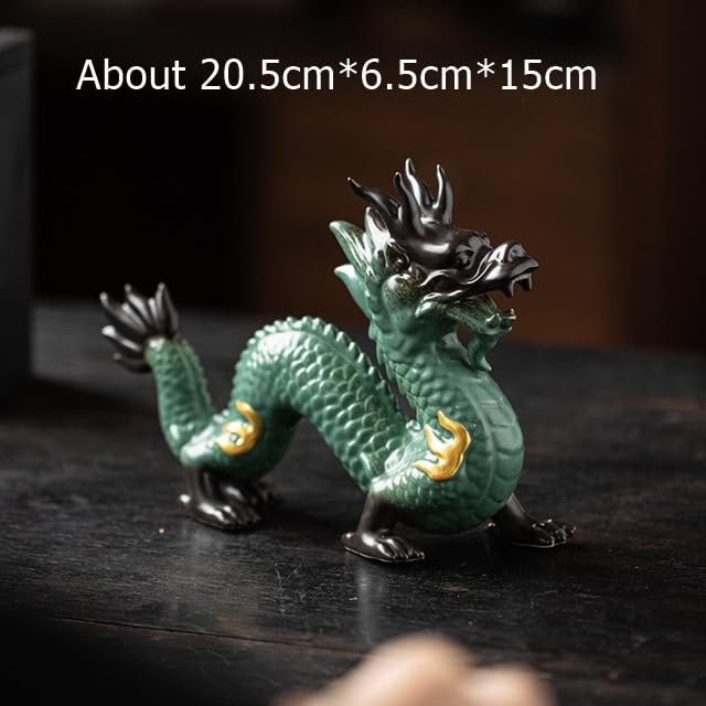 置物/ドラゴンとタイガー/ヴィンテージ彫刻/即購入歓迎/送料無料 Amazon.com: HXSCOO Traditional Chinese Porcelain Dragon Statue