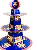 FC Barcelona Birthday Party Cupcake Stand
