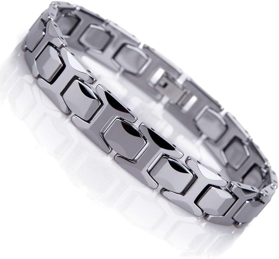 Urban Jewelry Men’s Pyramid & Puzzle Bracelet Collection – Stainless Steel, 8.3" Length, 10–11 mm Wide, Silver Finish, Gift Ready - Image 2