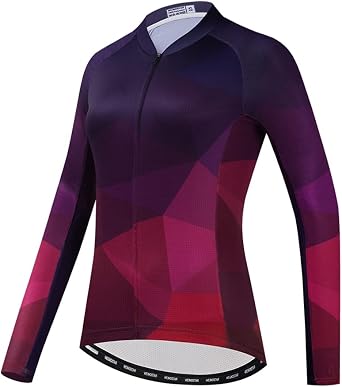 Women Long Sleeve Cycling Jersey MTB Shirts Mountain Bike Tops Bicycle Clothing