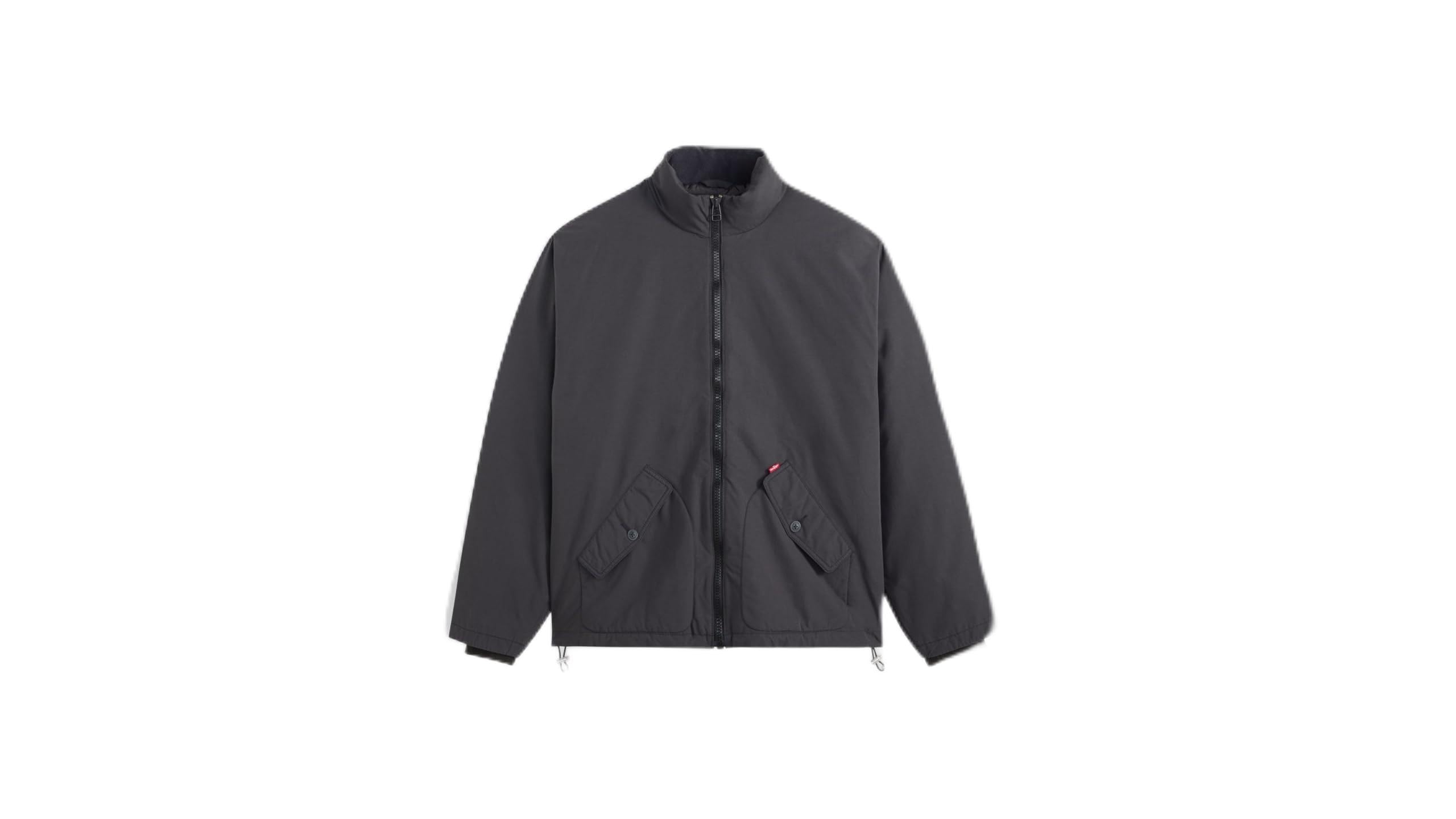 Levi's Men's Dark Phantom - Black Jacket Briggs Short Puffer With Zip, Relaxed Fit, Black (Dark Phantom), Xl
