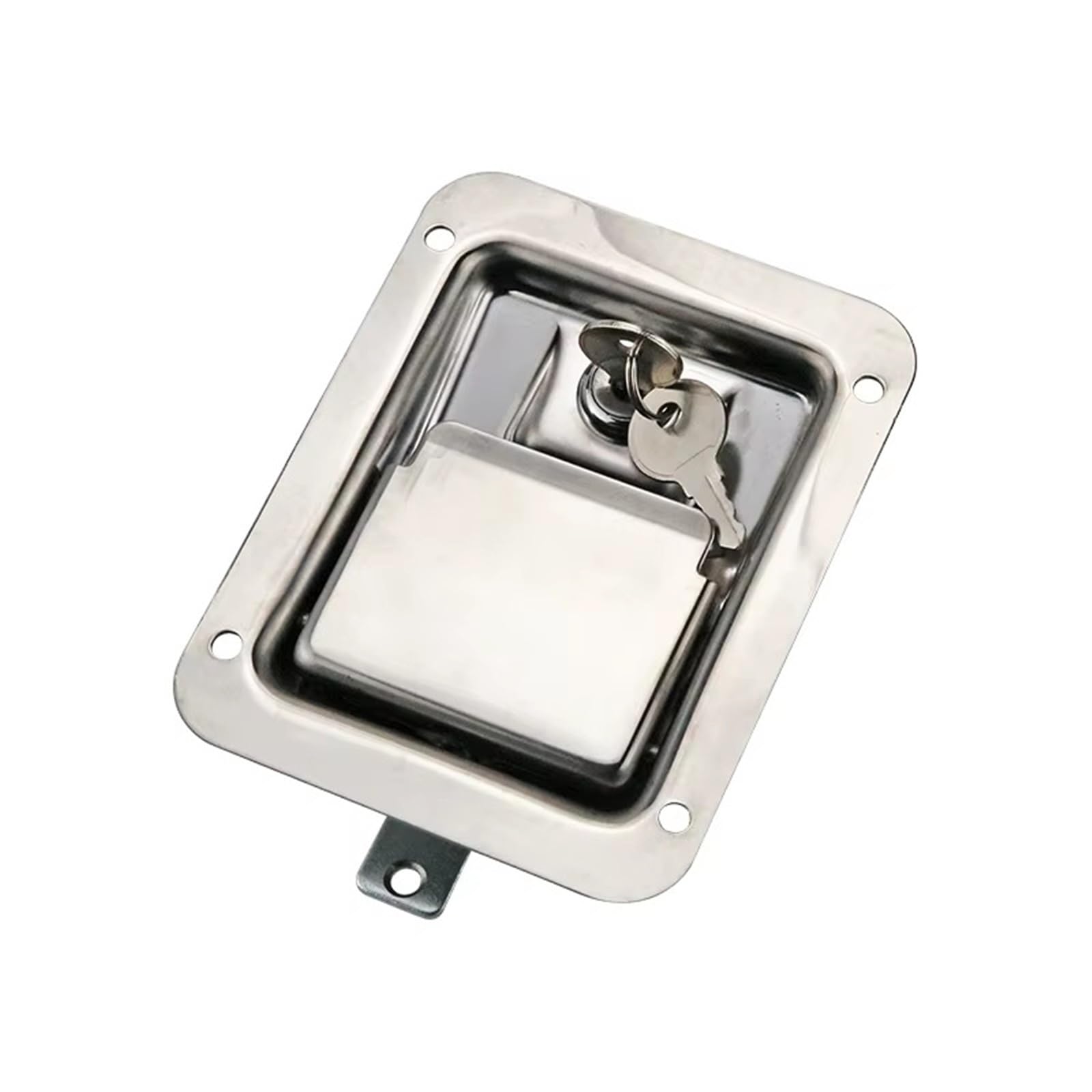 Nbmfdsry 304Sus No Padlock Closet Gate Lock, 304 Stainless Steel Or Iron Equipment Door Lock Panel 1Pcs(304Sus No Padlock)