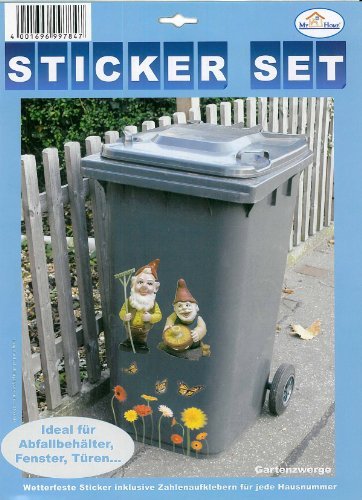 My Home Waste Bin Gnome Stickers Cover