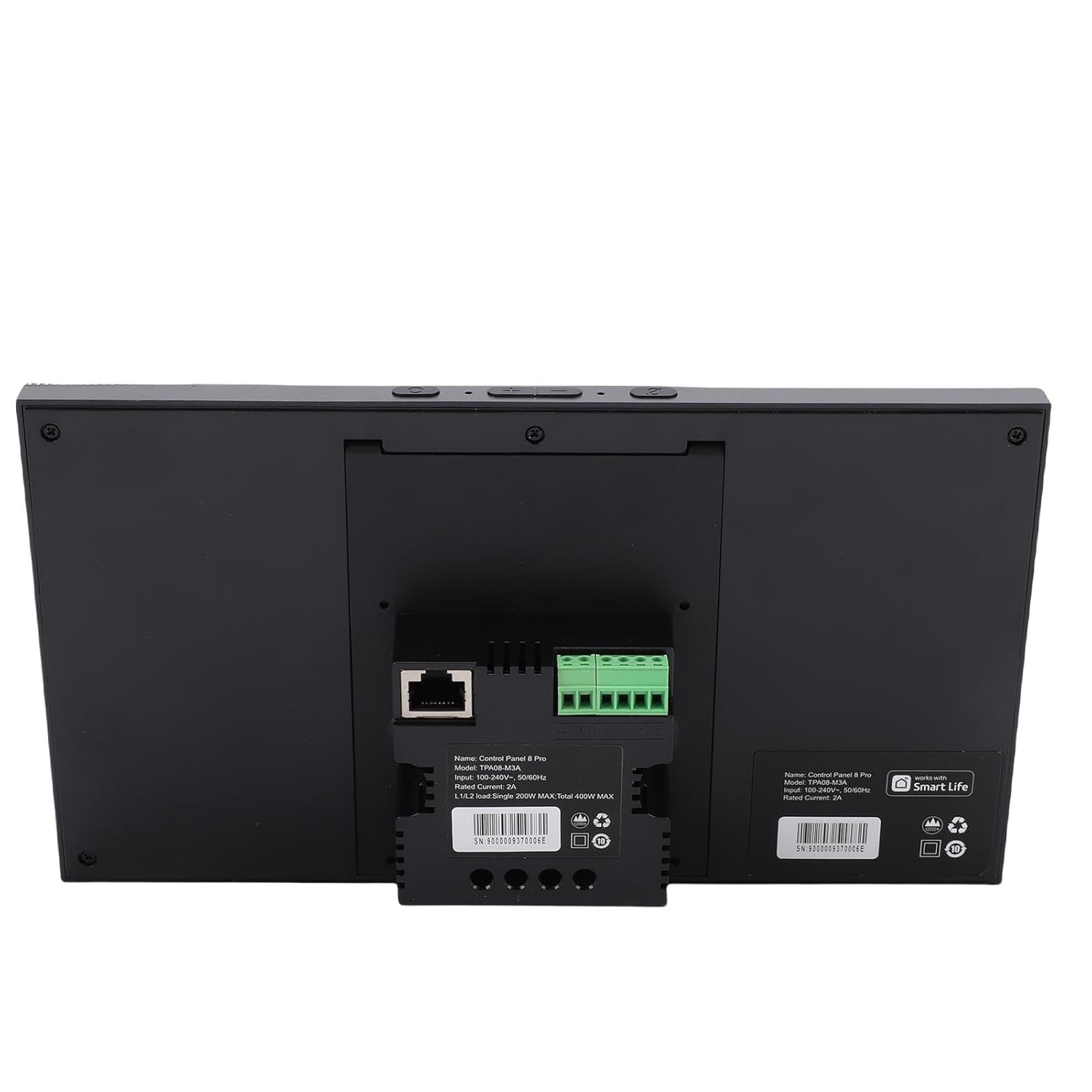 Pomya Tuya Smart Home Control Panel 8 Inch Touch Screen with Voice Control, 2GB+16GB, 3.0 Hub, Wall Mounted for Music & Scene Automation