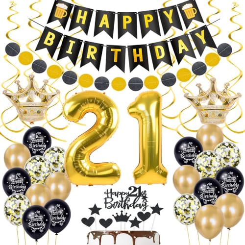 21 anos decoração de aniversário ouro preto, balões 21 aniversário decoração ouro, balão 21 aniversário homem mulher, decoração para bolos 21 aniversário ouro, 21 homem mulher aniversário decoração