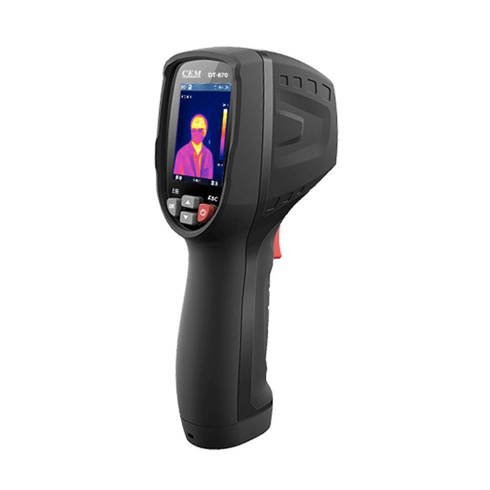 CEM DT-870Y Commercial Handheld Thermal Imager Human Thermometer -20°C to 380°C(Filter Mode:32℃ to 42℃) Non-Contact Temperature Measurement with Auto-Beep Warning and Bluetooth Remote Connection
