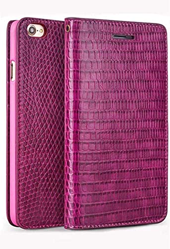 Étui à clapet iPhone SE 2020 motif crocodile rose pour vos sorties