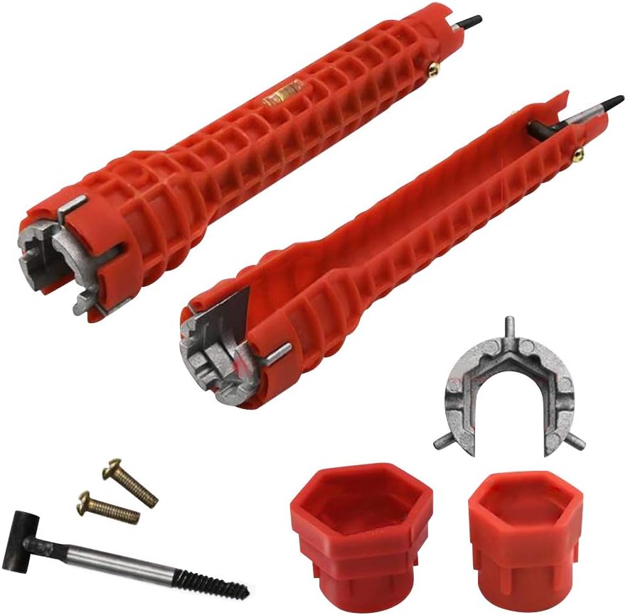 Multifunctional Faucet Wrench Tool, Sink Faucet Socket Wrench Double
