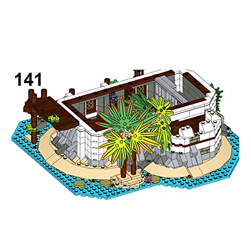 Tosbes Piratenbay Architektur Bausteine, Mittelalterliches Thema Piratenschloss Modell Bausatz, 2979+ Teile Modular… – Bild 7