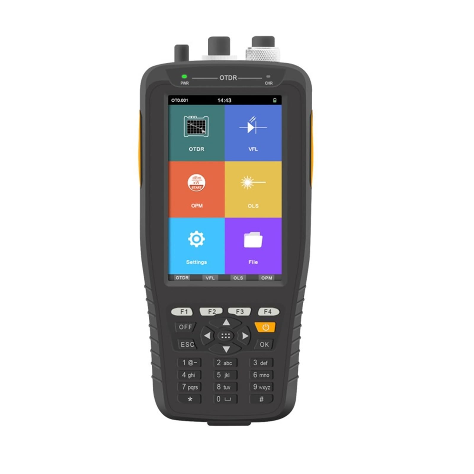 Testeur OTDR TM290D, écran tactile, 1310/1550nm, 60KM, réflectomètre optique dans le domaine temporel for les liaisons de Fiber optique longue distance(UPC)