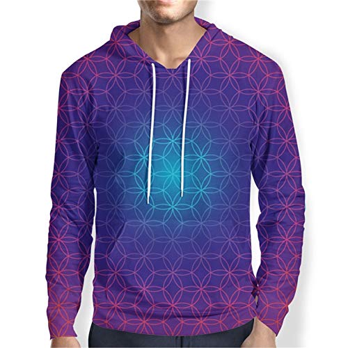 TDPYT Casual Hoodie Hombre/Mujer Sudadera Psicodélica Patrón Étnico 3D Hoodies Jersey De Manga Larga Divertido Top Sportswear-Q XXL
