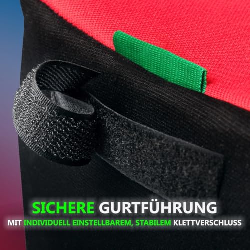 2er Set Kindersitzerhöhung ergonomisch Kinder 135-150 cm Sitzerhöhung Auto Sitz ECE R129 Bezug waschbar (Rot)