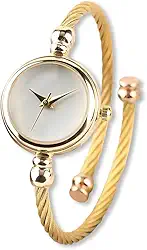 Relógio Feminino ¨Gracefulness¨ em Aço Inoxidável – Minimalista, Ultrafiníssimo, Quartzo – Pulseira Ajustável 20cm – Elegância e Versatilidade – Acompanha Caixa Premium