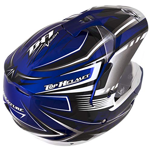 Pro Tork Capacete Th1 Vision Adventure 58 Azul/Branco