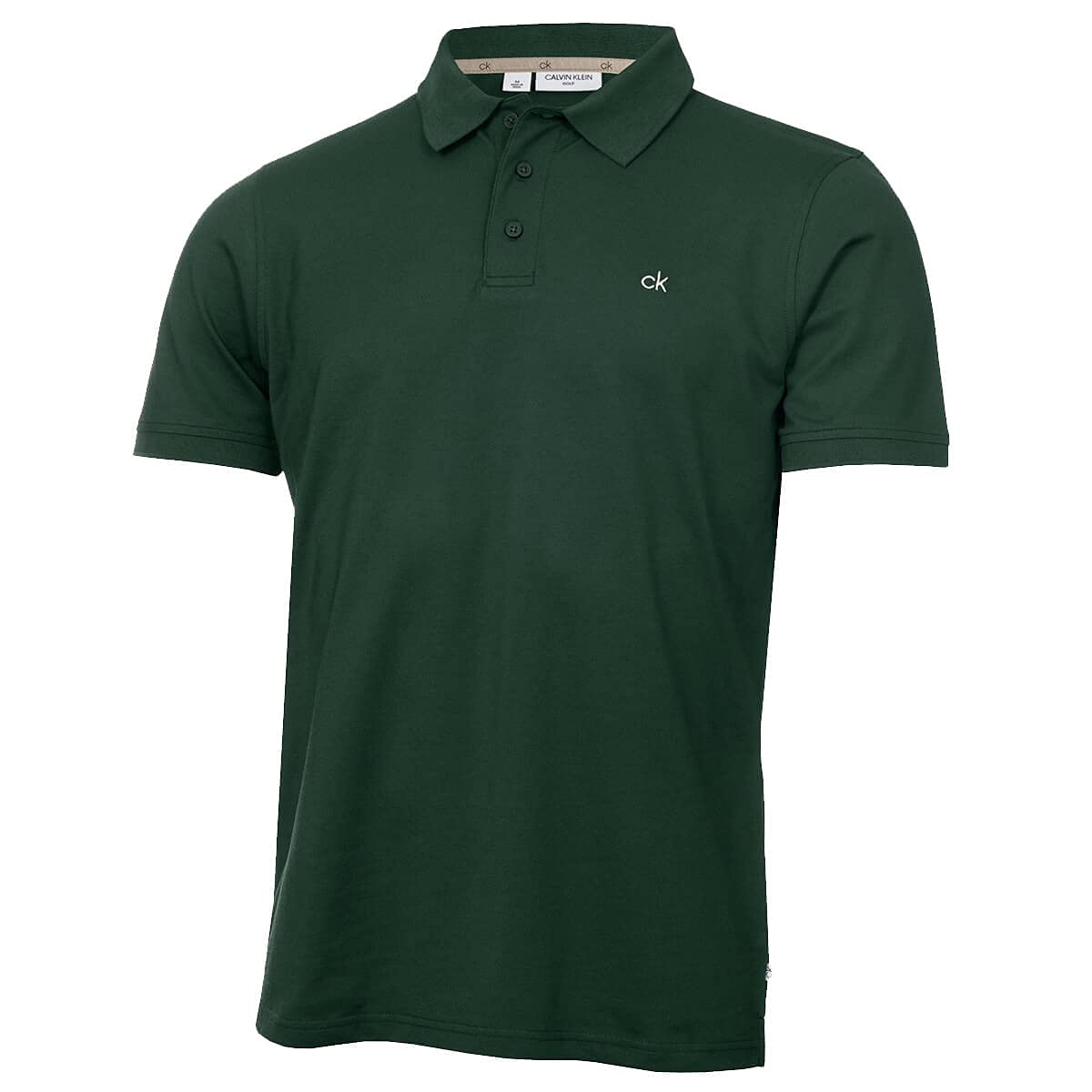 Calvin Klein Men's Bottle Green Planet Polo Shirt - M