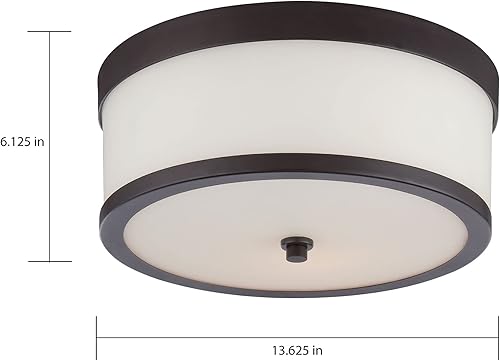 Miniatura 4 de NUVO 605476 Montaje empotrado de dos luces, níquel pulido