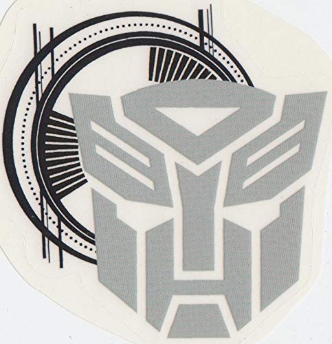 3 Inch Gray Autobot Emblem Decal Symbol Badge Insignia Logo Transformers Robots Removable Peel Self Stick Adhesive Vinyl Decoration Wall Sticker Art Kids Room Home Decor Boy 3 x 3 Inch