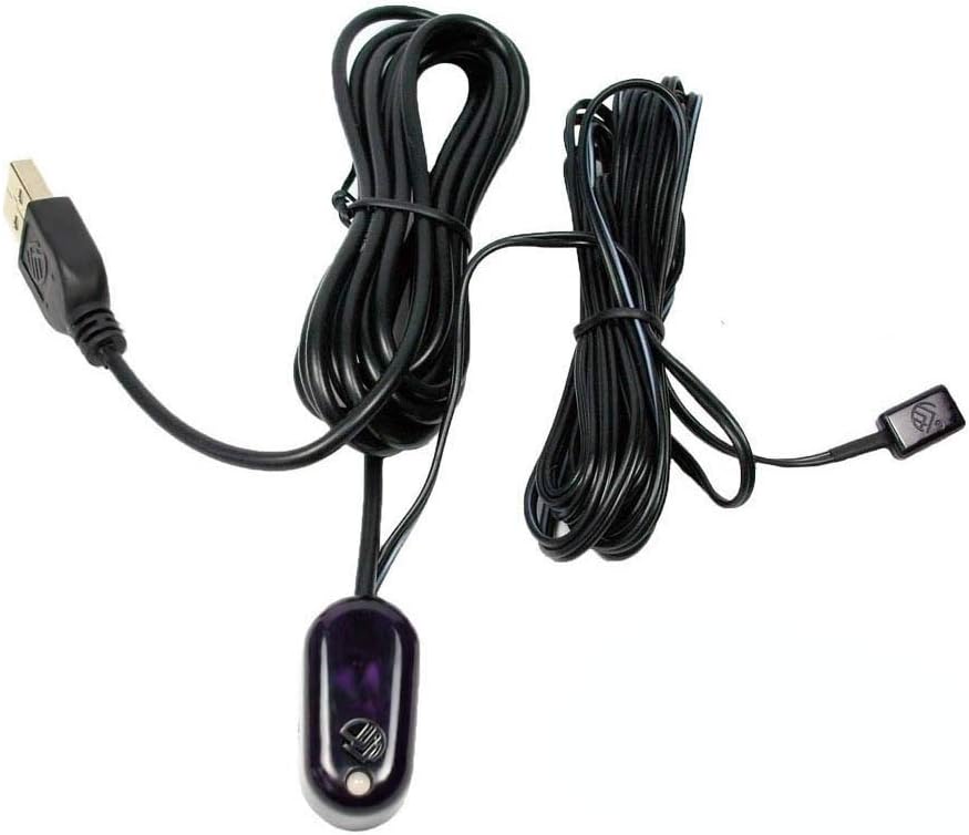 SZBJ IR Repeater Infrared Remote Receiver and Emitters Control Kit Hidden IR System, USB Adapter for Amplifier Cable Box (1 Receiver 1 Emitter)