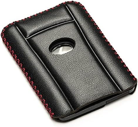 Vitodeco Leather Keyless SMARTACCESS Key Card Case Compatible with Lexus LX570, Lexus LS460, Lexus ES, Lexus LX600 2016-2025 (Card, Black/Red)