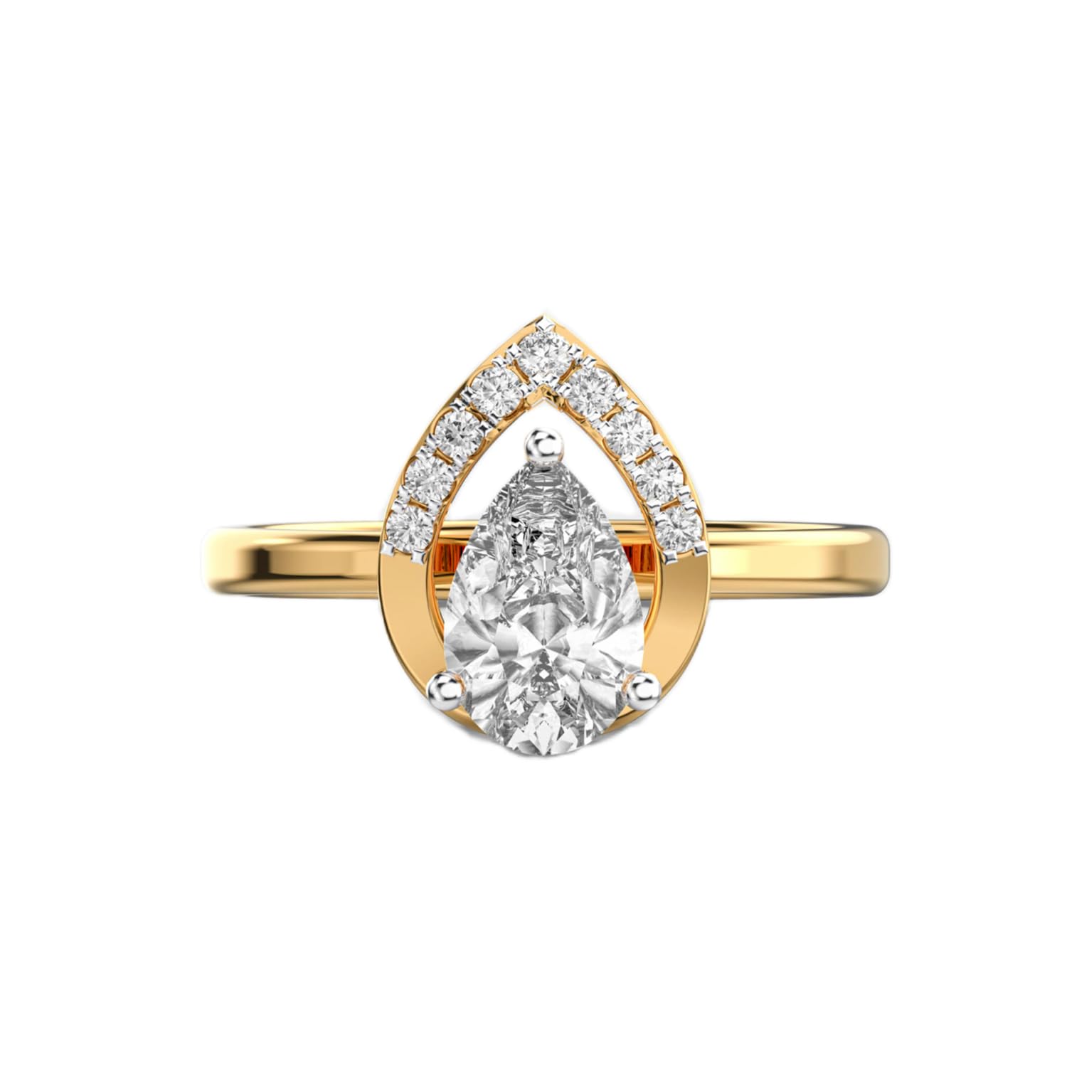 Bague Plume de Paon argent 925 moissanite pour vos soirées habillées - 5