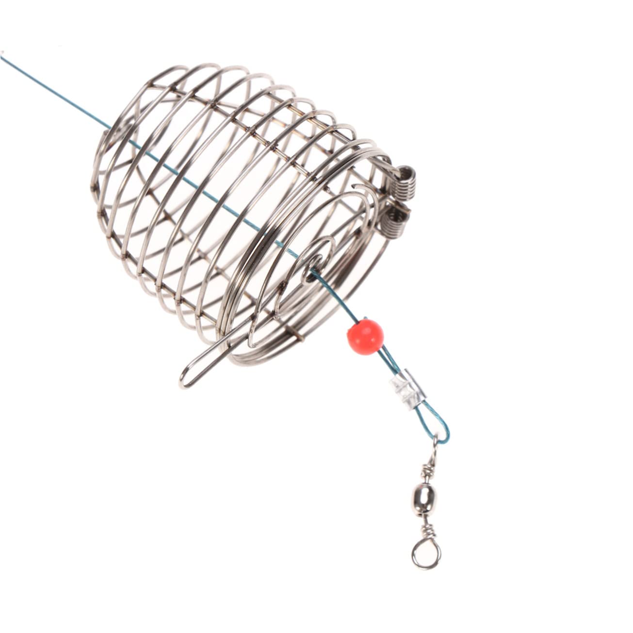 Ifundom Lot De 20 Cages à Appâts Réutilisables – Porte-appâts Pour Crabes, Crevettes Et écrevisses, Diam. 8x8x6,3 Cm, Rouge