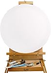 Frcctre 6 Pack 12 Inch Round Canvas Panels, Pre Stretched Blank Painting Canvas Boards, Circle White Art Canvas Panels for Oil, Acrylic, Gouache, Crafts