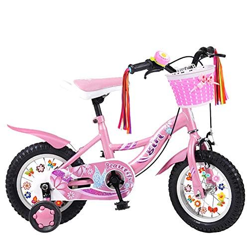 MINI-FACTORY Bike Accessories 4Pcs/Set Bicycle Basket Bell Decoration Play Gift Set for Girls (Basket + Bell + Streamer + Wheel Spoke) - Thumbnail 3