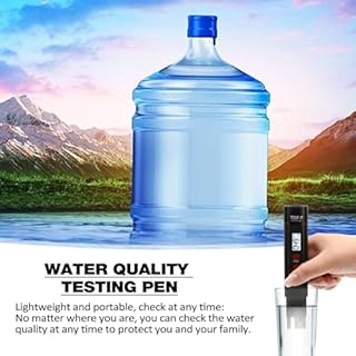 Tester Digitale per la durezza 'Acqua, Gamma di Tester per Acqua Digitale istantanea 0-0 ppm, Funzione di Blocco Dati Precisione di Lettura 2% Test 'Acqua per Acqua Potabile, Piscine, acquari, Siste
