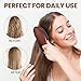 RAVEGO Hair Brush, Boar Bristles Hair Brush for Women Men Kids, Boar & Nylon Bristle Brushes for Smoothing Massaging Scalp Detangling Wet/Dry Hair, Reduce Frizz Dry Restore Natural Shine