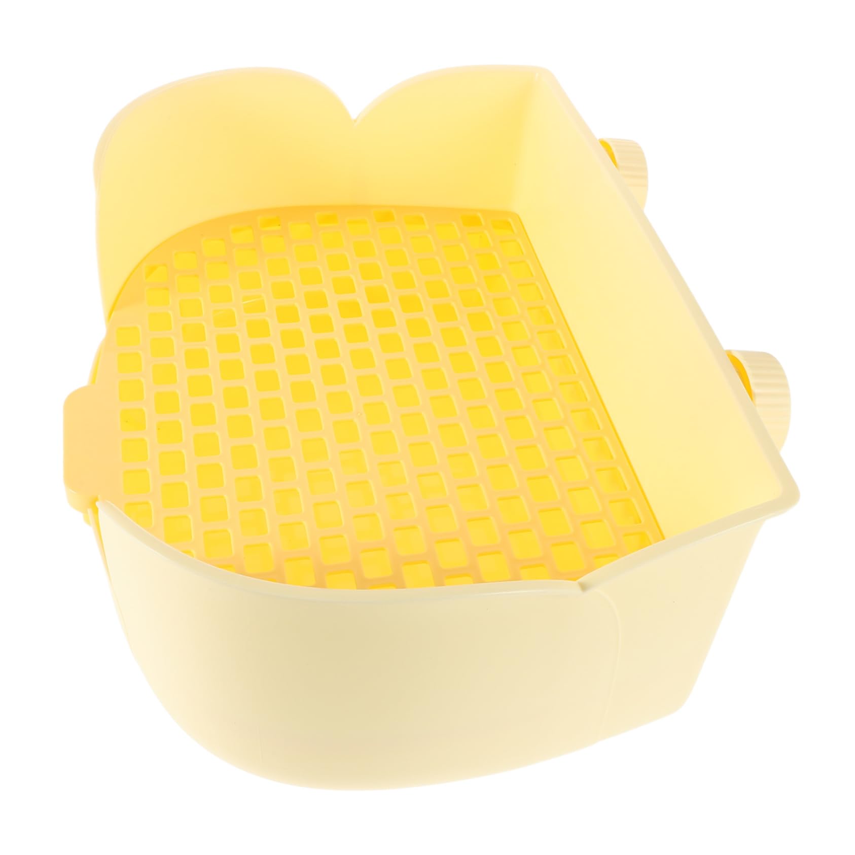 COLLBATH Eck Toilettenschale für Kaninchen Meerschweinchen Frettchen und Chinchillas Einfach zu Reinigen Langlebig für Tiergerechte Abfallentsorgung