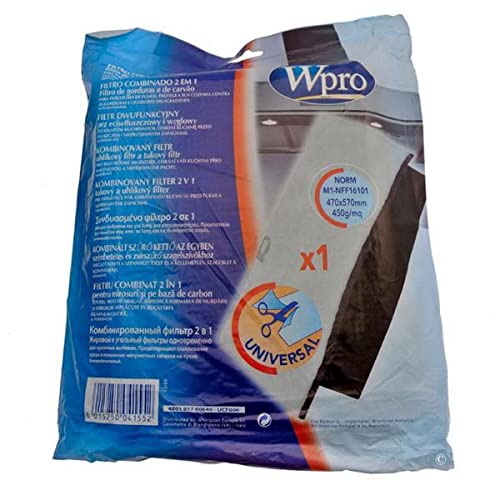 Filtre mousse anti-graisses et odeurs FCH009 Hotte 484000008524 WPRO
