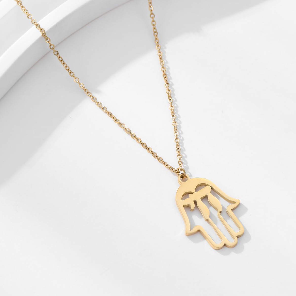 Stainless Steel Jewish Jewelry - Star of David/Hamsa Hand/Menorah/Israel Map Pendant – Israel Necklace for Women & Men - Religious Gifts for Hanukkah, Bar Mitzvah include a Gift Box - Image 2