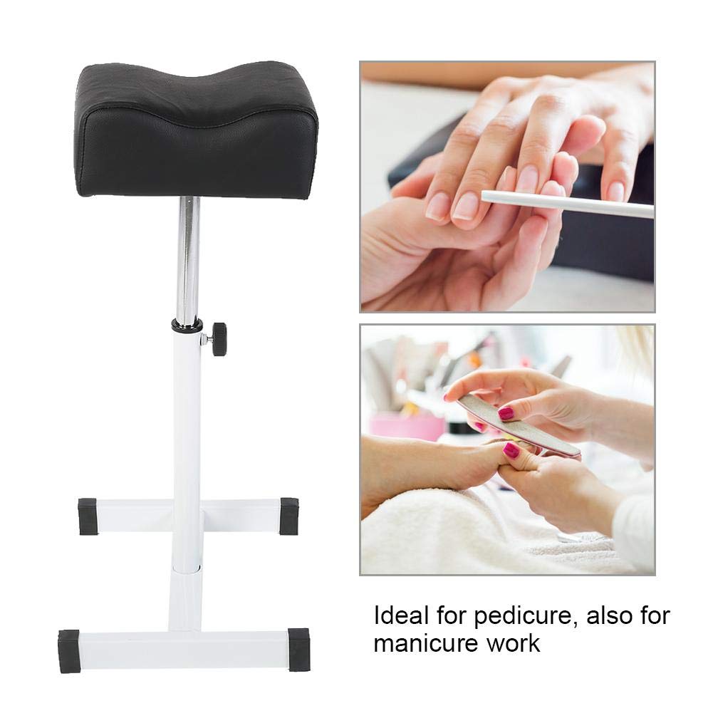 Taburete reposapiés, reposapiés ajustable para pedicura con diseño ergonómico para salón, spa, uso comercial y doméstico