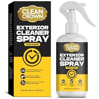 CleanCrown Exterior Cleaner Spray for Cars (10.14 Fl Oz), All Purpose Degreaser & Spot Remover for Sap, Road Grime, Tar, and Stains, Detailing Spray Safe on Paint, Glass, Chrome, Plastic & Trim