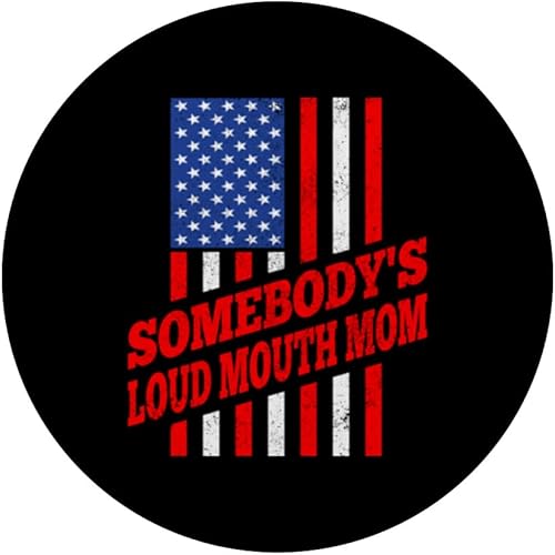Miniatura 3 de Somebody's loud mouth mom US flag majorette dance PopSockets intercambiables PopGrip