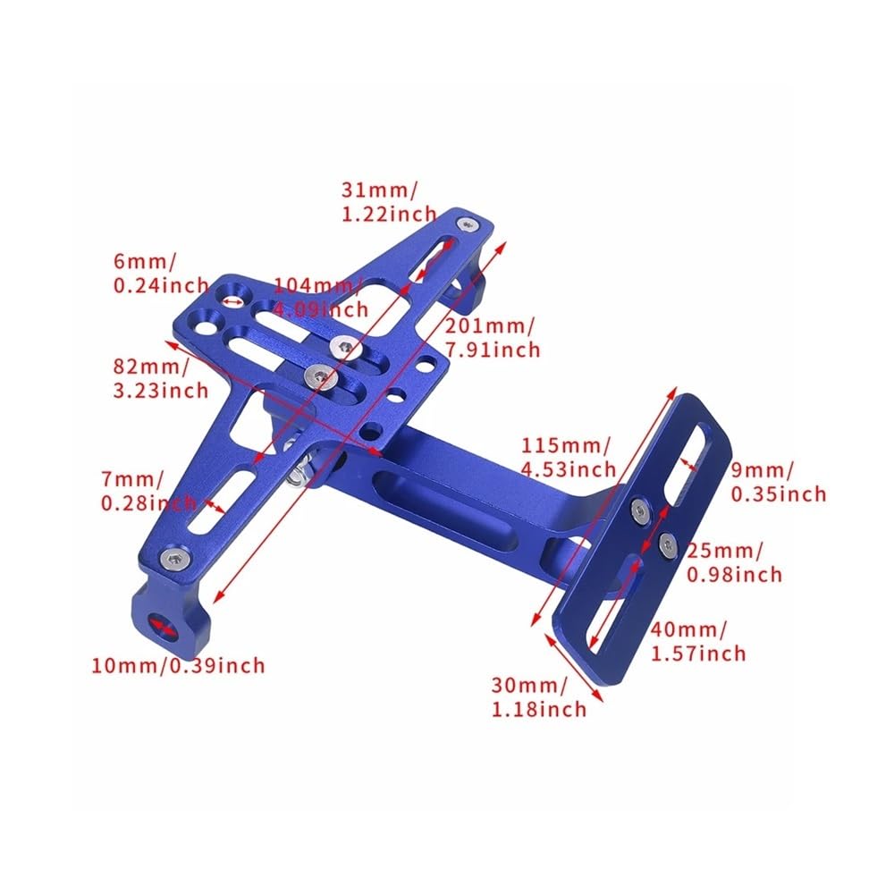 Support de Plaque d'immatriculation arrière Moto, Support Universel(Go-LD)