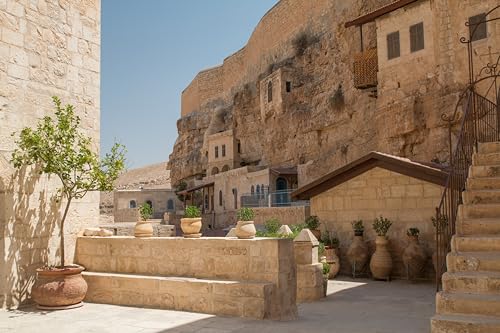 CHNYWORK 7x5ft Retro Jerusalem City Street Backdrop for Photography Vintage Building Monastery Yard Scenery Background for Ancient Background Photo Booth Studio Props - image 5