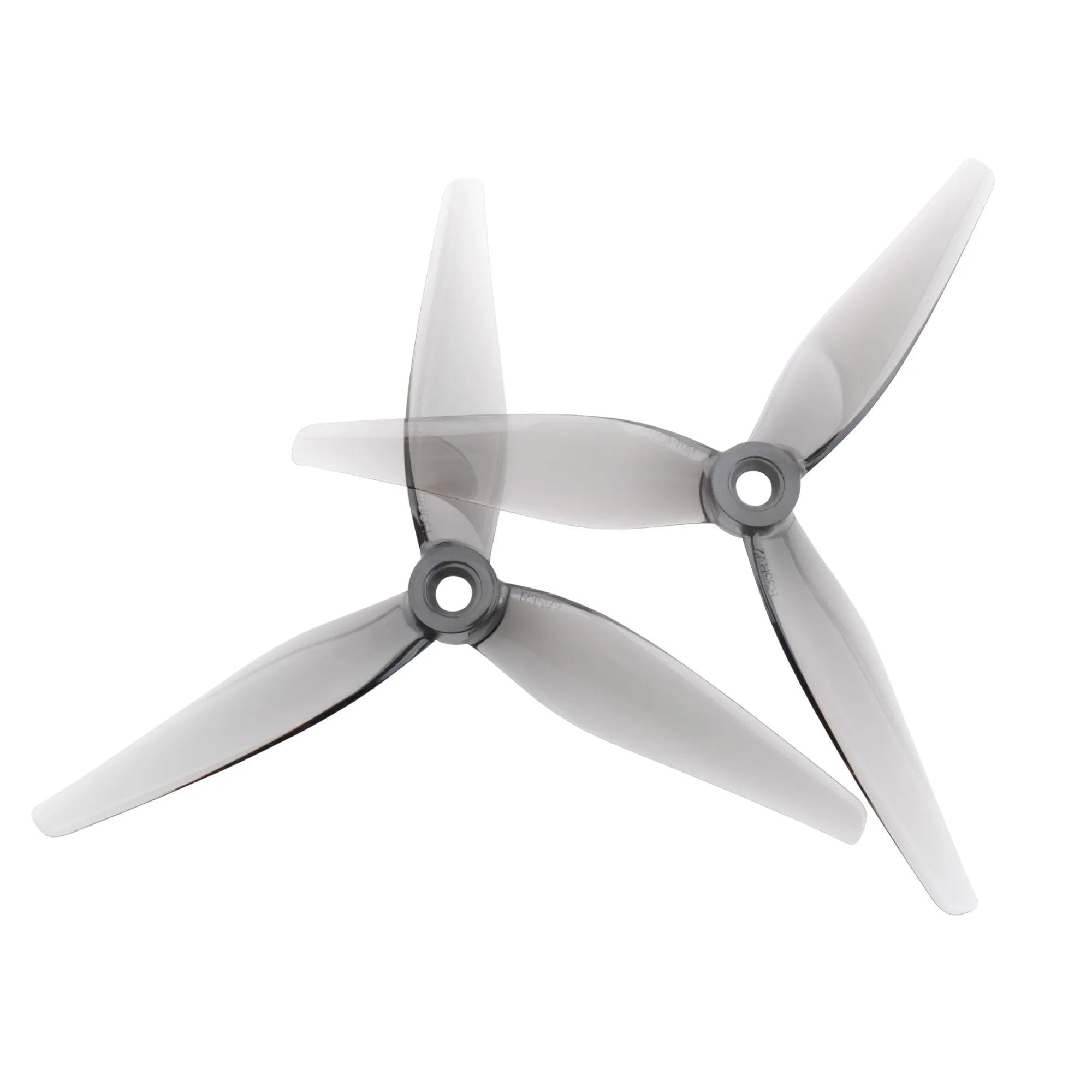 8pcs HQProp 5135V2 (R35V2) 5 Inch 3-Blade Propeller Set (4X CW / 4X CCW) (Gray)