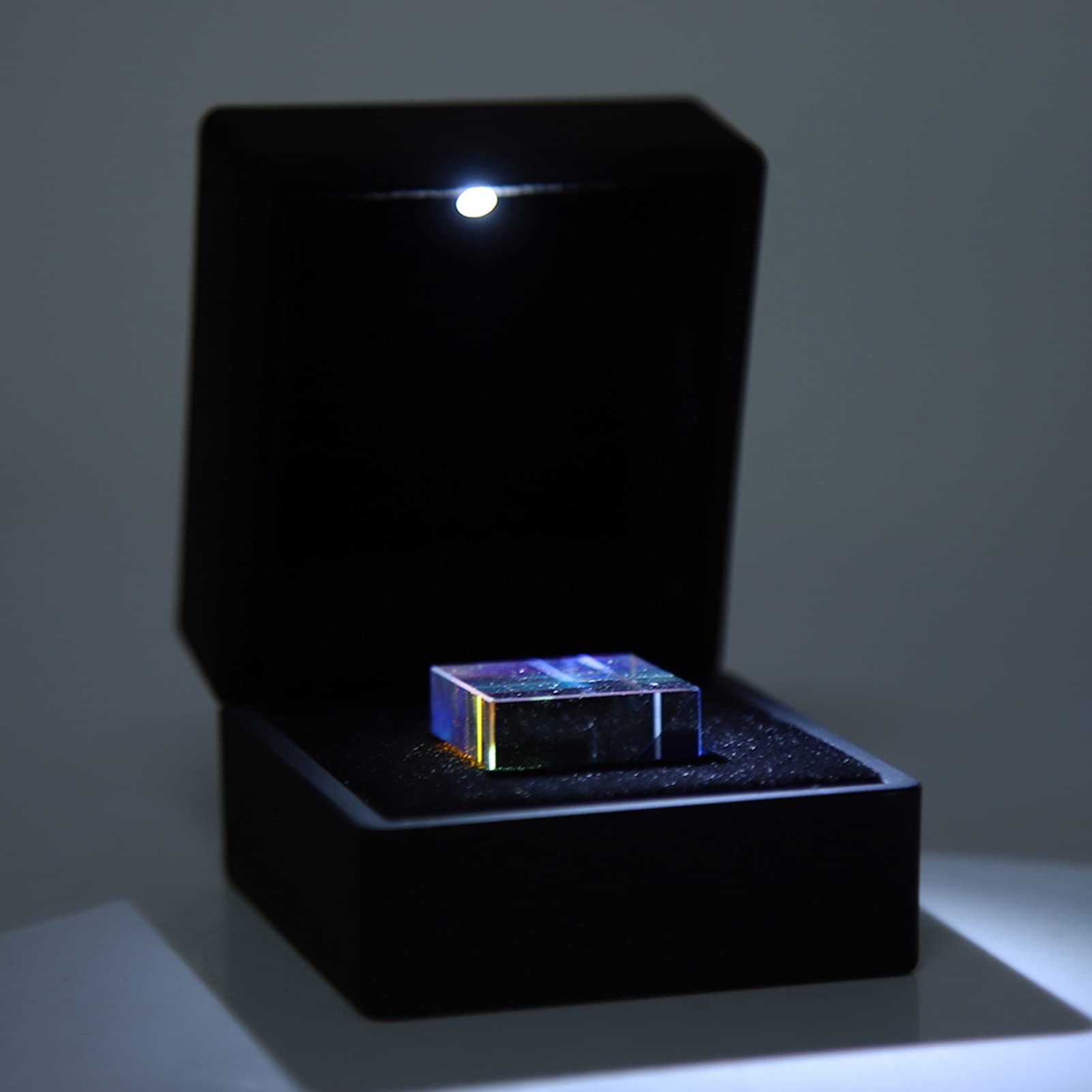 Eujgoov Verre Optique Prisme Cube Vitrail pour l'enseignement de la Photographie de Photo de Physique du Spectre Lumineux