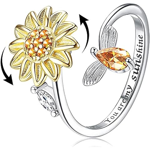 Anillo Fidget de Plata de Ley MILACOLATO Cover