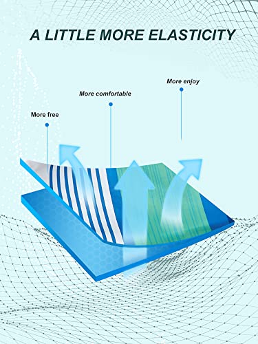 Silkworld Men's Swim Shorts Quick Dry Bathing Beach Trunks Swimwear Suits With Mesh Lining,Blue+Green+White,Medium #TOP5