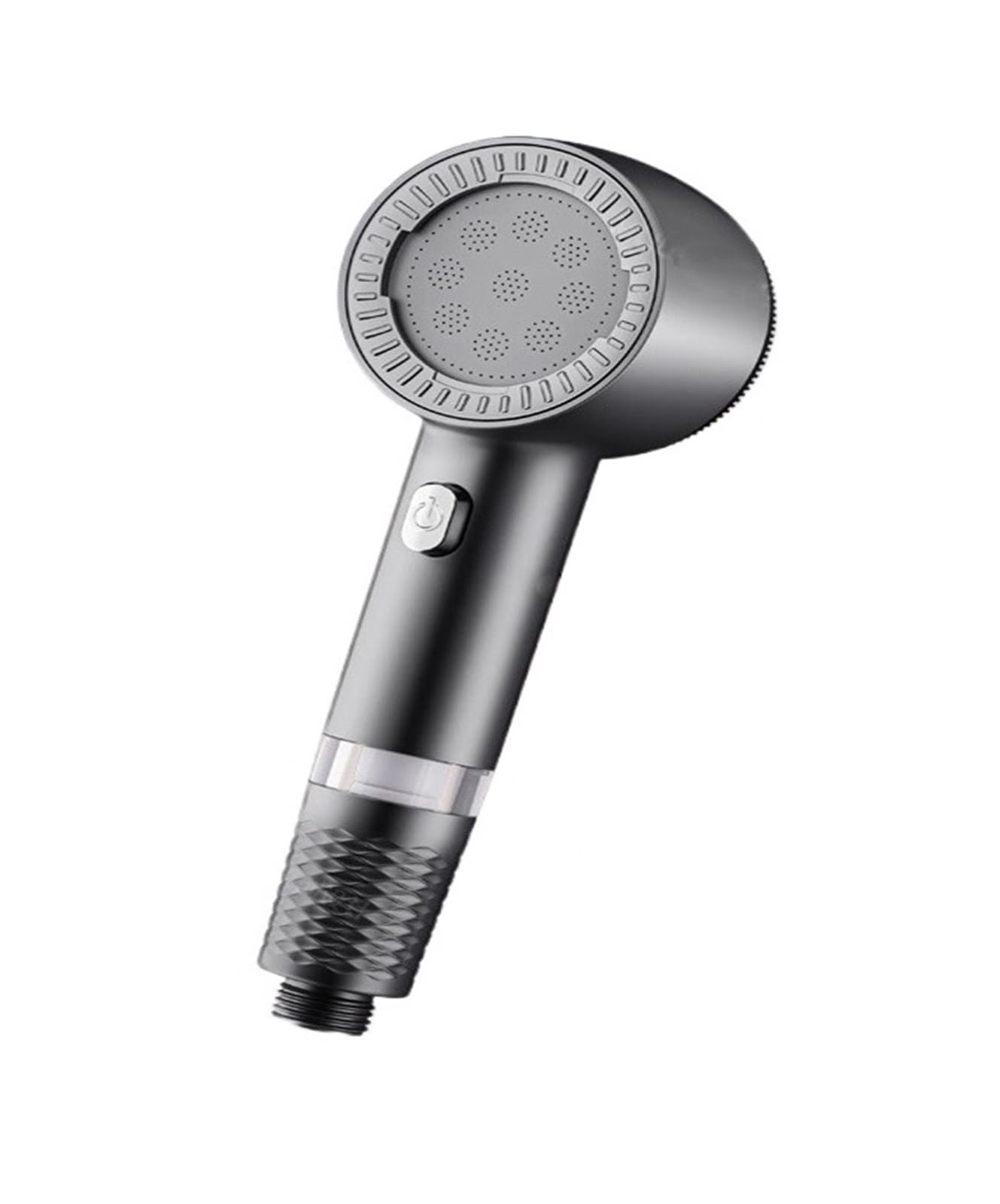 Filter Shower Head Handheld Shower Booster Large Water Outlet Universal Purifier Bathroom Home Shower Head Set(Grey)