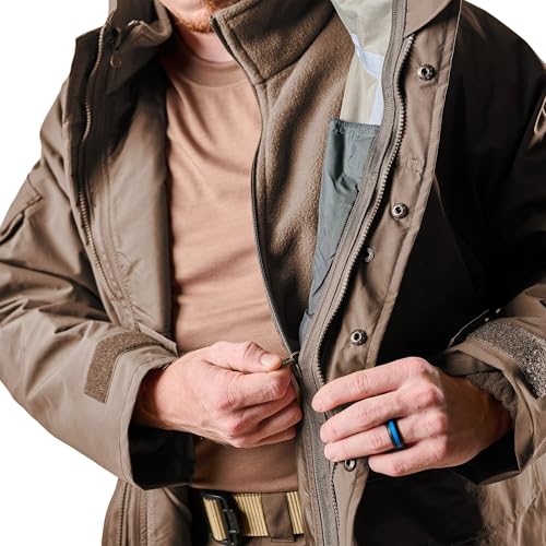 Image of Tru-Spec Men's Polar Fleece Jacket - Warm & Lightweight Outerwear for Outdoor Adventures, Versatile Casual Coat