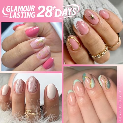 Image of UNA GELLA Oval Round Nail Tips Half Matte 504pcs Short Oval Round Gel Nail Tips Easily Nail Extension for False Fake Acrylic Press On Nails, 12 Sizes Short Gelly Tips