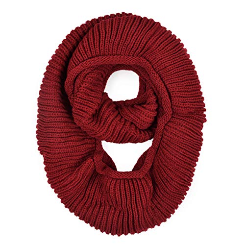 TrendsBlue Premium Winter Knit Warm Infinity Scarf
