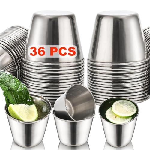 Catálogo para Comprar On-line Caballito de Tequila los 5 más buscados. 46 IOWHDS Caballitos Tequileros Acero Inoxidable Grado Alimenticio, 36 PCS Vasos Tequileros de Metal Acabado Mate, Accesorio para Bartenders, Fiestas y Reuniones, para Whisky, Mezcal,...